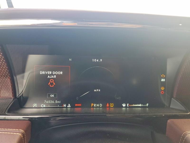 2019 Lincoln Navigator VIN 5LMJJ3TT2KEL17706 COPART salvage auction — FRONT END, CA - SALVAGE CERTIFICATE, sold $9,800 on 2026-09-08 (photo 9)