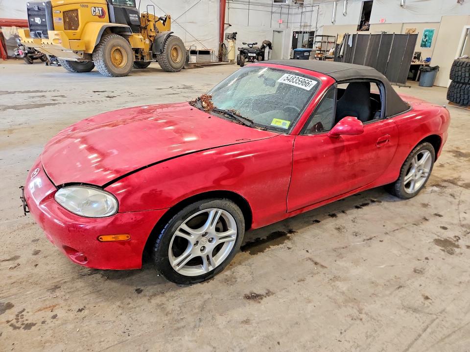 2004 Mazda Mx-5 miata VIN JM1NB353X40407513 COPART salvage auction — FRONT END, Vt - Cert Of Title-Salvage Vehicle, sold $1,800 on 2026-07-13 (photo 1)