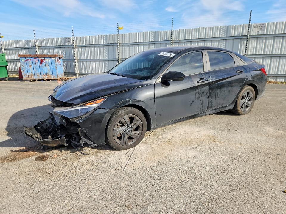 2021 Hyun Elantra VIN KMHLM4AG4MU203407 COPART salvage auction — FRONT END, CA - SALVAGE CERTIFICATE, sold $2,150 on 2026-07-16 (photo 1)