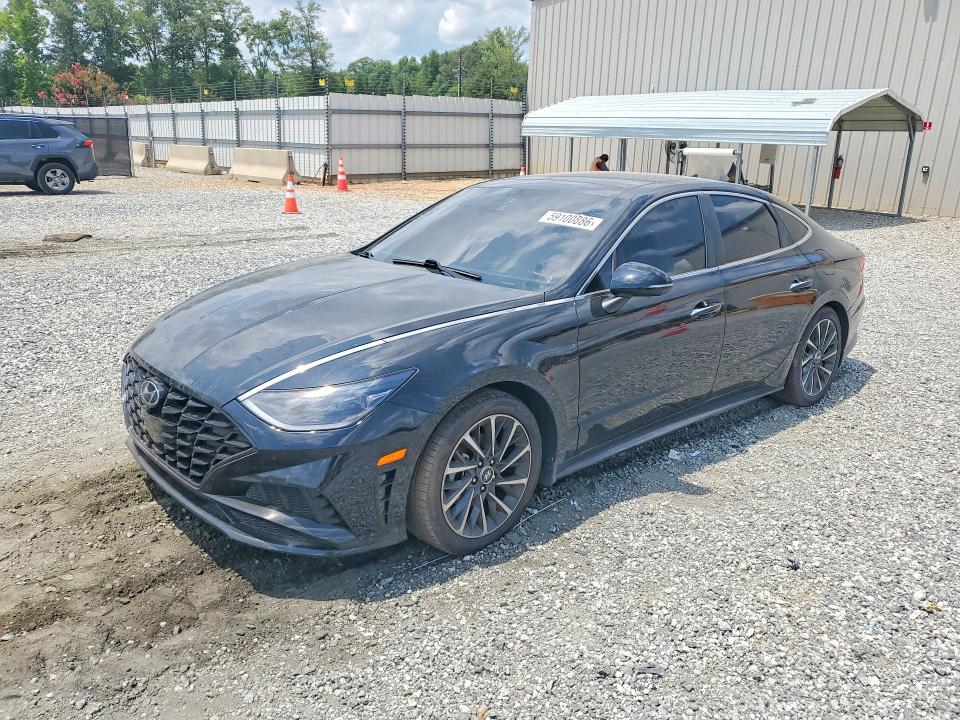 2022 Hyundai Sonata VIN KMHL34J24NA179507 COPART salvage auction — SIDE, Ga - Certificate Of Title (P), sold $7,300 on 2026-07-23 (photo 1)