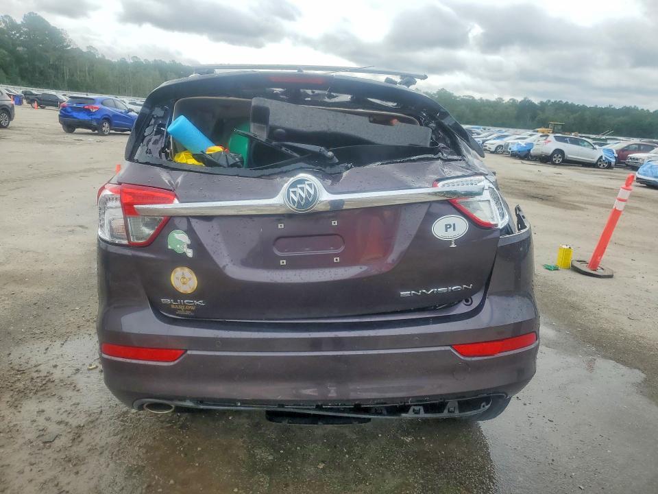 2018 Buick Envision VIN LRBFX1SAXJD059180 COPART salvage auction — ROLLOVER, Sc - Non-Reb & Rem Salvage Title, sold $275 on 2026-07-27 (photo 6)