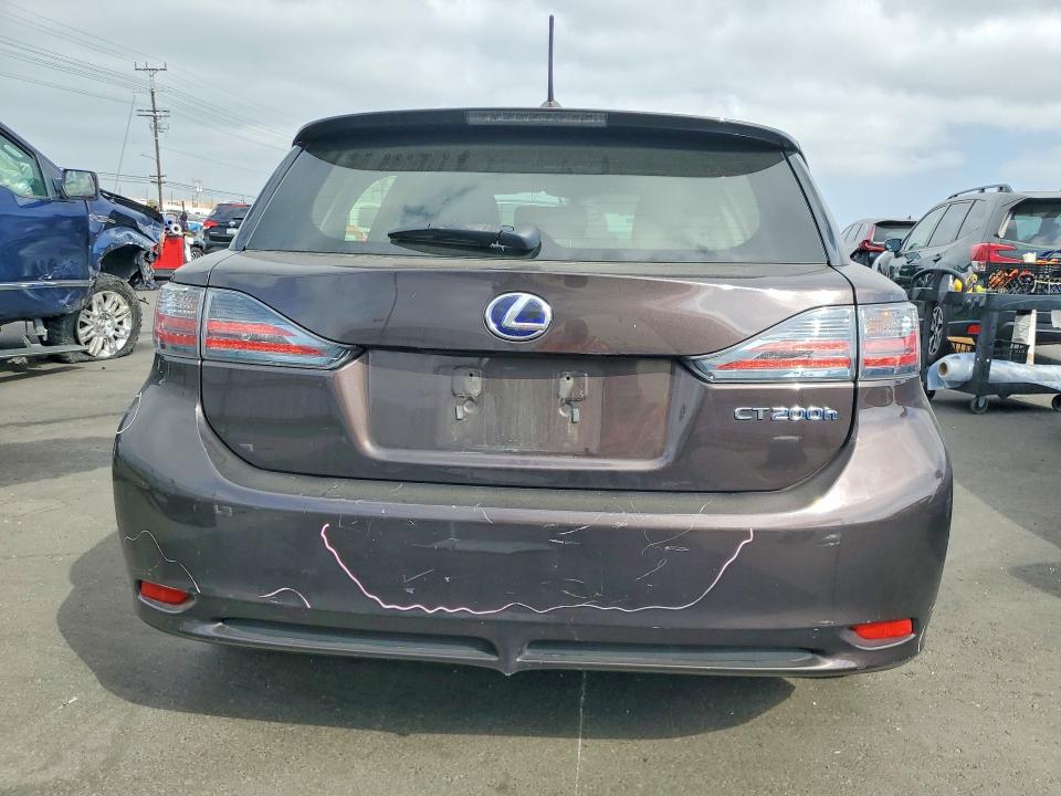 2012 Lexus Ct VIN JTHKD5BH6C2090453 COPART salvage auction — FRONT END, Ca - Salvage Certificate, sold $250 on 2026-07-27 (photo 6)