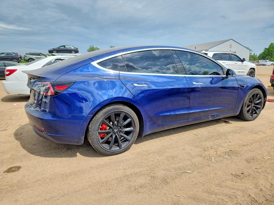 2018 Tesla Model 3 VIN 5YJ3E1EB8JF074199 COPART salvage auction — HAIL, Oh - Cert Of Title-Salvage, sold $7,100 on 2026-07-02 (photo 3)