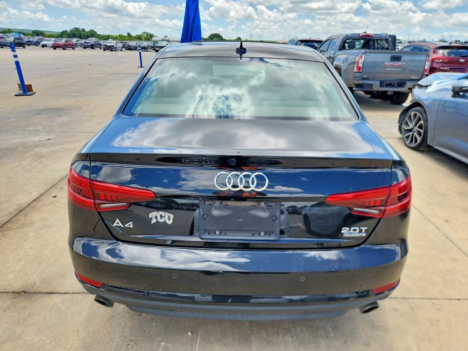 2017 Audi A4 VIN WAUANAF48HN007182 COPART salvage auction — FRONT END, Tx - Salvage Vehicle Title, sold $525 on 2026-07-27 (photo 6)