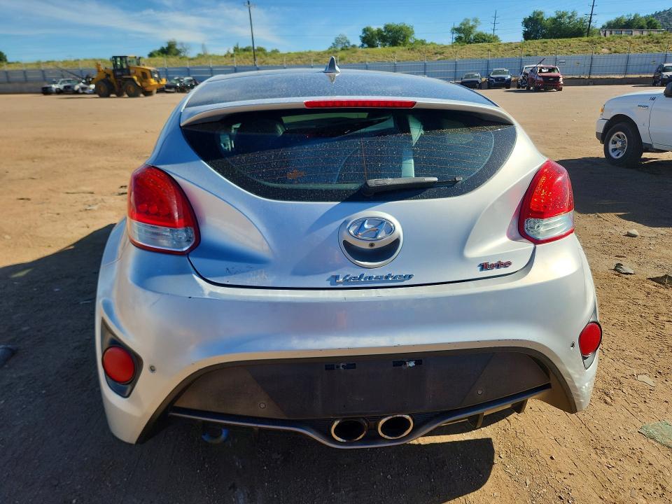 2015 Hyundai Veloster VIN KMHTC6AE8FU227466 COPART salvage auction — FRONT END, Id - Salvage Certificate Of Title, sold $475 on 2026-09-02 (photo 6)