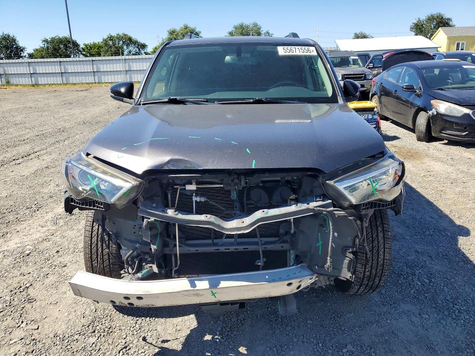 2019 Toyota 4runner VIN JTEBU5JR8K5711681 COPART salvage auction — FRONT END, Ca - Salvage Certificate, sold $11,600 on 2026-07-30 (photo 5)