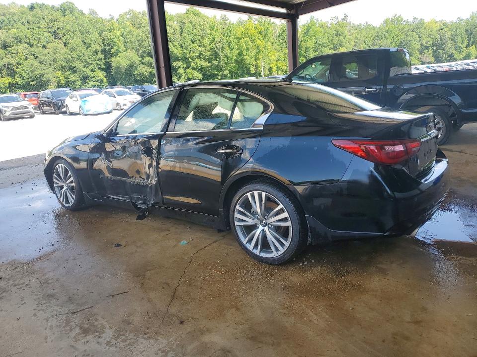 2021 Infiniti Q50 VIN JN1EV7CP0MM706704 COPART salvage auction — FRONT END, Ms - Certificate Of Title, sold $70 on 2026-07-30 (photo 2)