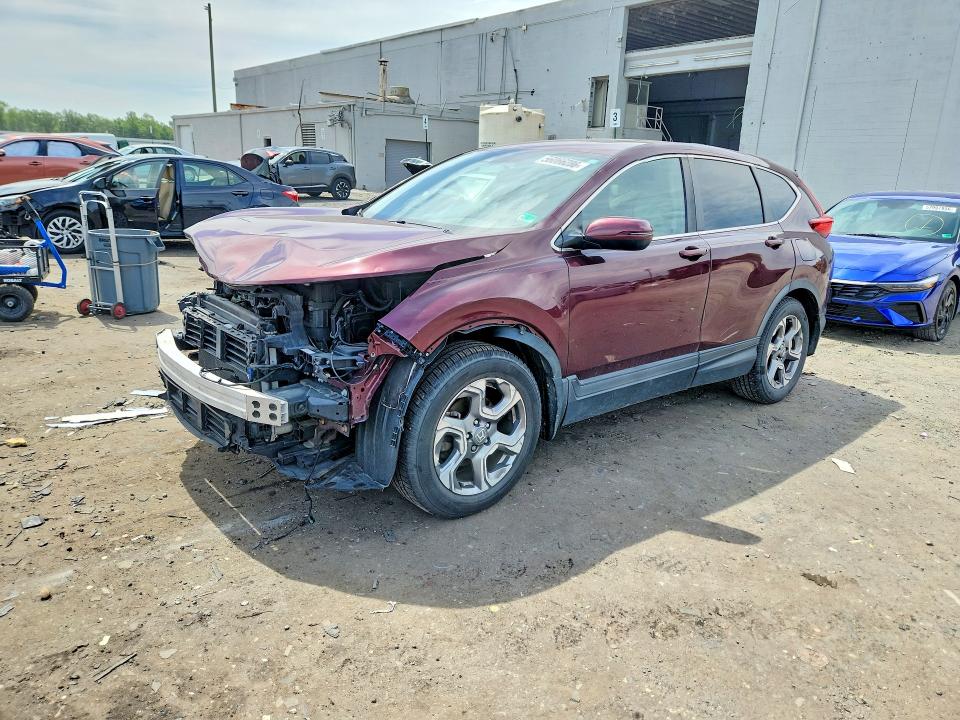 2017 Honda Cr-v VIN 7FARW1H84HE007489 COPART salvage auction — FRONT END, VA - CERT OF TITLE - SALVAGE, sold $5,900 on 2026-07-29 (photo 1)