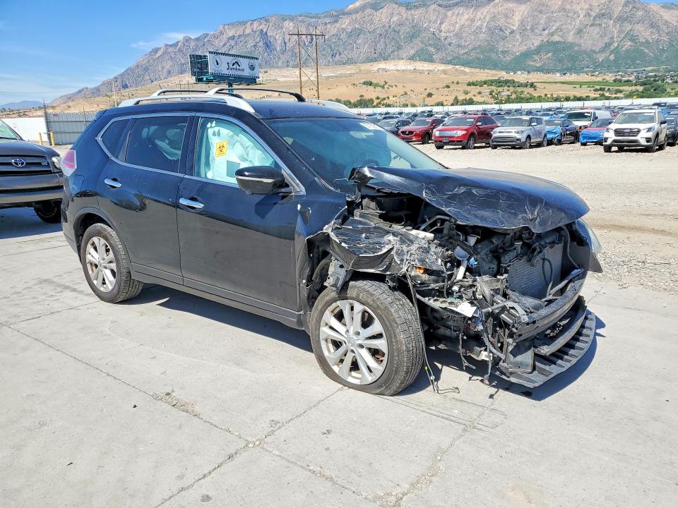 2014 Nissan Rogue VIN 5N1AT2MK7EC799215 COPART salvage auction — FRONT END, Ut - Salvage Certificate, sold $275 on 2026-08-24 (photo 4)