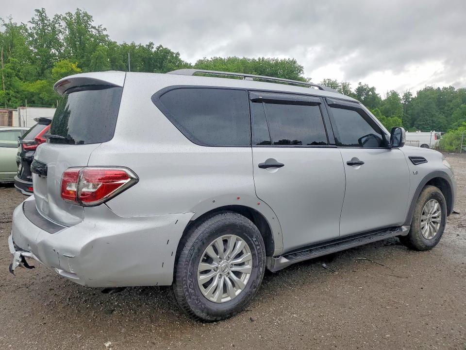 2017 Nissan Armada VIN JN8AY2ND4H9006254 COPART salvage auction — REAR END, Md - Cert Of Salvage > 75% Damage, sold $125 on 2026-07-28 (photo 3)