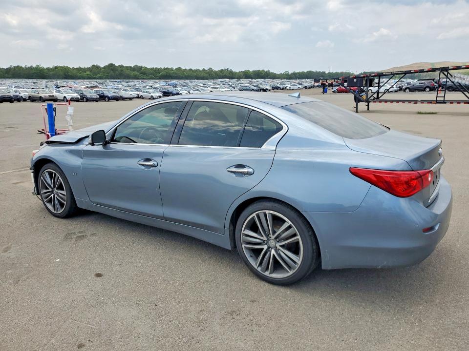 2014 Infiniti Q50 VIN JN1BV7AR5EM682635 COPART salvage auction — FRONT END, Ny - Mv-907A Salvage Certificate, sold $400 on 2026-07-15 (photo 2)