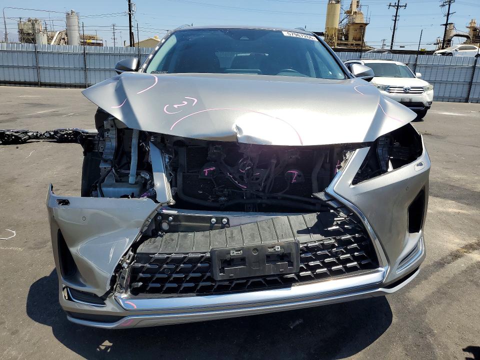 2022 Lexus Rx VIN 2T2HGMDA1NC092947 COPART salvage auction — FRONT END, Ca - Salvage Certificate, sold $11,600 on 2026-07-27 (photo 5)