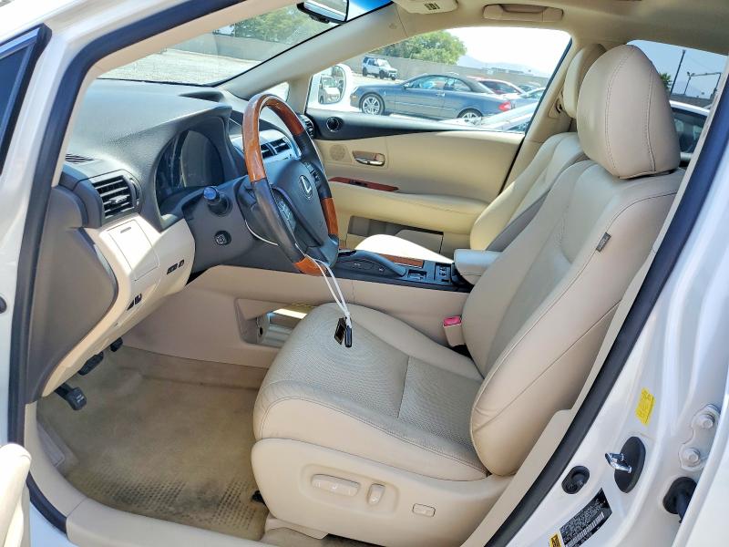 2011 Lexus Rx 350 VIN JTJZK1BA7B2411350 COPART salvage auction — FRONT END, Ca - Salvage Certificate, sold $4,050 on 2026-07-31 (photo 7)
