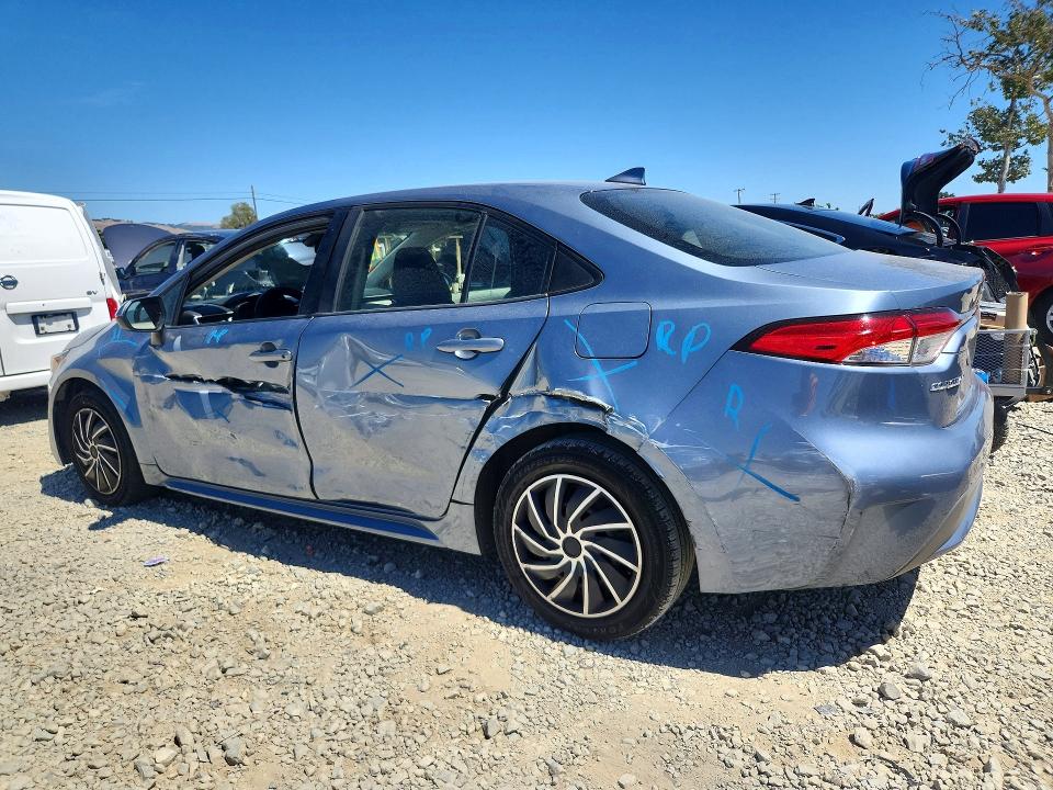 2020 Toyota Corolla VIN JTDEPRAEXLJ027205 COPART salvage auction — SIDE, Ca - Salvage Certificate, sold $3,600 on 2026-07-07 (photo 2)