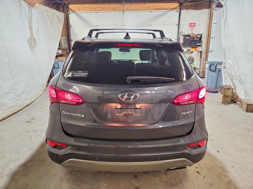 2018 Hyundai Santa fe VIN 5XYZU3LB4JG508106 COPART salvage auction — FRONT END, Pa - Certificate Of Salvage, sold $2,200 on 2026-07-23 (photo 6)
