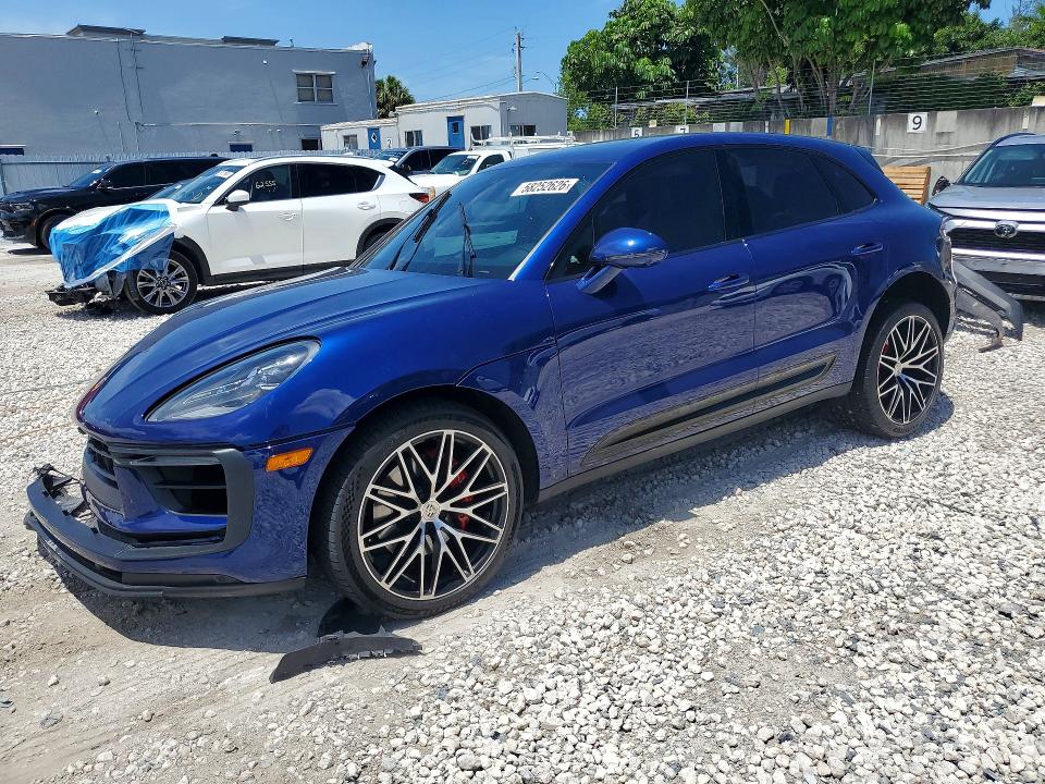 2024 Porsche Macan VIN WP1AG2A58RLB36764 COPART salvage auction — FRONT END, Fl - Cert Of Title Slvg Rebuildable, sold $7,200 on 2026-07-28 (photo 1)