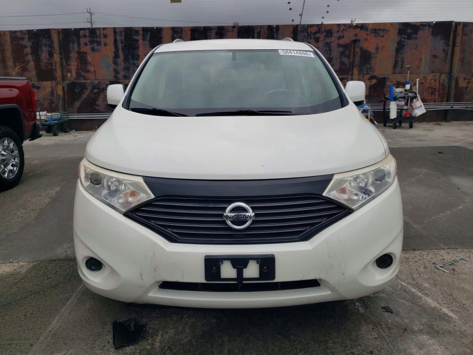 2014 Nissan Quest VIN JN8AE2KP0E9101526 COPART salvage auction — NORMAL WEAR, Ca - Dis/Dlr/Exp Only Clean Title, sold $1,800 on 2026-07-09 (photo 5)