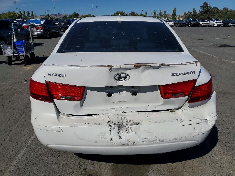 2010 Hyundai Sonata VIN 5NPET4AC2AH593670 COPART salvage auction — REAR END, CA - SALVAGE CERTIFICATE, sold $425 on 2026-07-17 (photo 6)