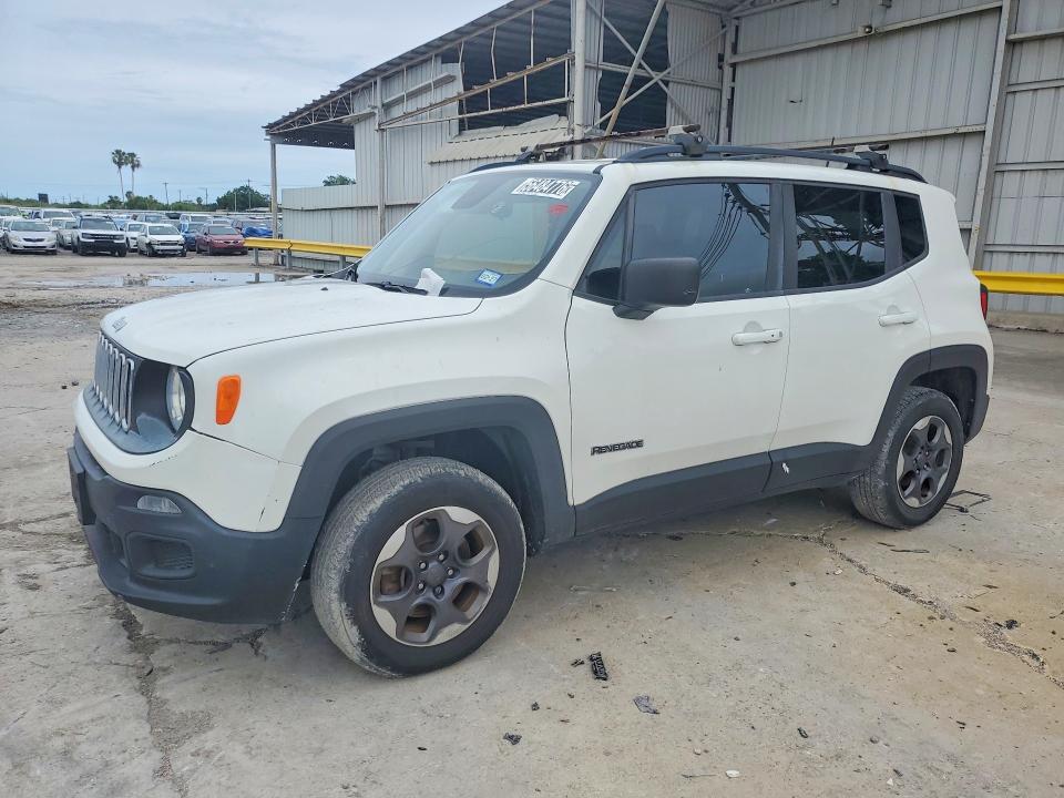 2018 Jeep Renegade VIN ZACCJBAB0JPG78944 COPART salvage auction — FRONT END, Tx - Certificate Of Title, sold $2,050 on 2026-07-02 (photo 1)