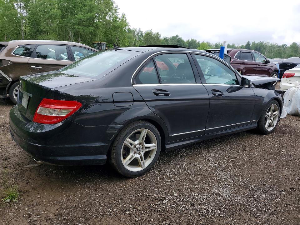 2011 Mercedes-benz C class VIN WDDGF5CB8BA512292 COPART salvage auction — FRONT END, ON - PERMIT SALVAGE, sold $700 on 2026-08-18 (photo 3)
