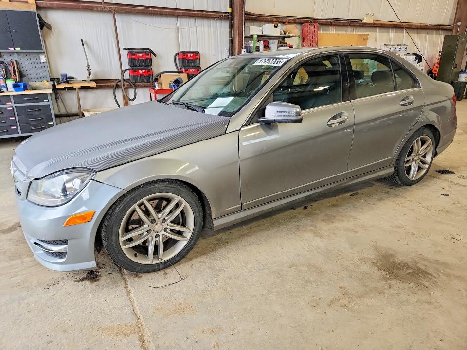 2014 Mercedes-benz C-klasse VIN WDDGF8ABXEA917496 COPART salvage auction — HAIL, AB - BOS - REBUILT, sold $3,400 on 2026-07-09 (photo 1)