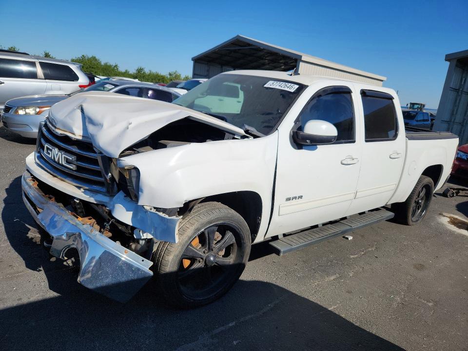 2013 Gmc SIERRA VIN 3GTP1WE08DG227011 COPART salvage auction — FRONT END, HI - CERTIFICATE OF SALVAGE, sold $2,800 on 2026-07-30 (photo 1)