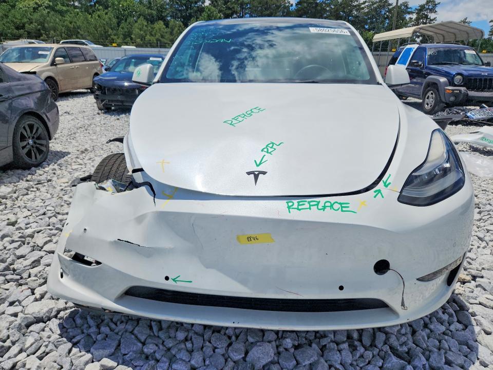 2022 Tesla Model y VIN 7SAYGAEE8NF393802 COPART salvage auction — FRONT END, Ga - Cert Of Title-Salvage, sold $400 on 2026-07-21 (photo 5)