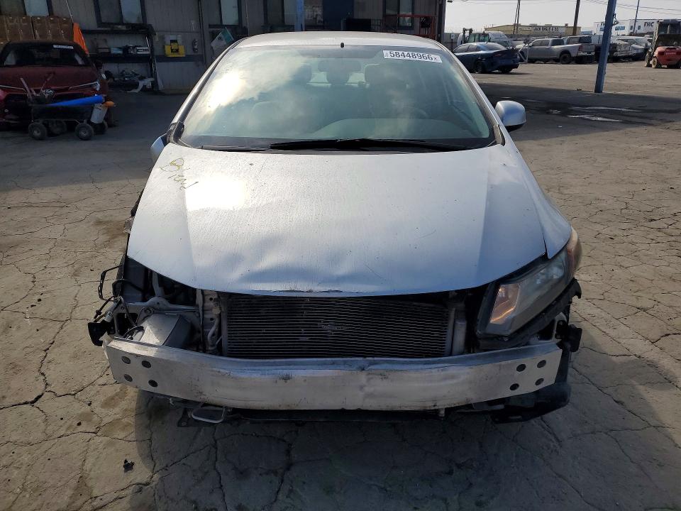 2012 Honda VIN 2HGFB2F56CH324669 COPART salvage auction — FRONT END, Ca - Salvage Certificate, sold $1,250 on 2026-07-02 (photo 5)