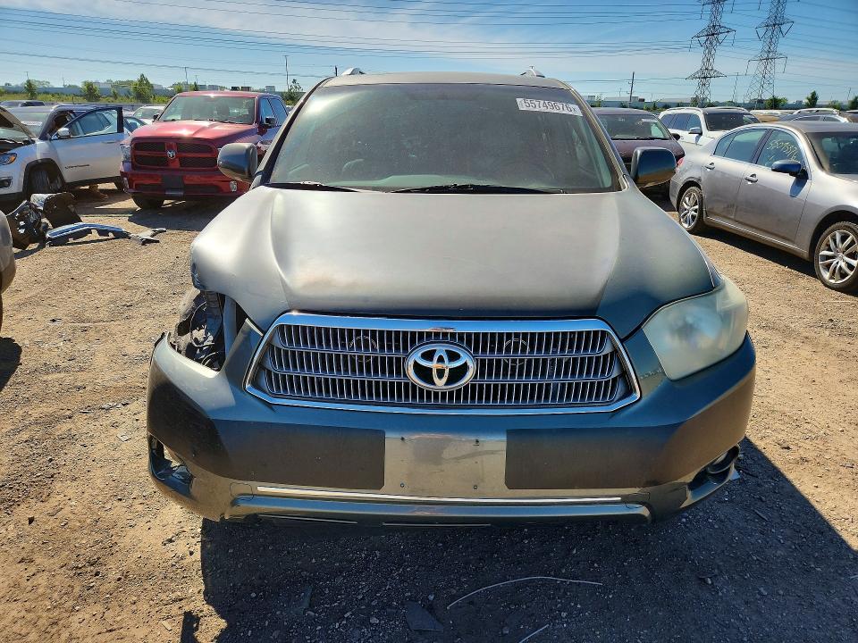 2008 Toyota Highlander VIN JTEEW44A482004448 COPART salvage auction — FRONT END, Il - Salvage Certificate, sold $1,850 on 2026-07-16 (photo 5)