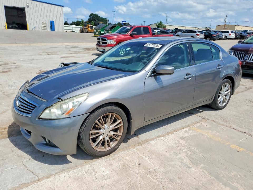 2011 Infiniti G VIN JN1CV6AR2BM408206 COPART salvage auction — FRONT END, OK - CERT OF TITLE-SALVAGE, sold $1,150 on 2026-07-30 (photo 1)