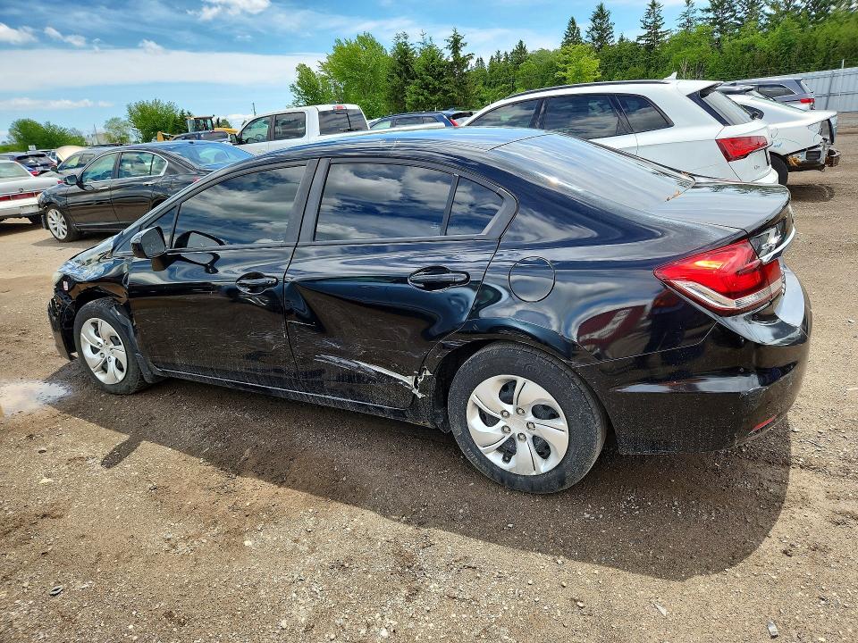 2014 Honda Civic VIN 2HGFB2E48EH002031 COPART salvage auction — FRONT END, ON - PERMIT NO BRAND - UNFIT, sold $975 on 2026-07-02 (photo 2)