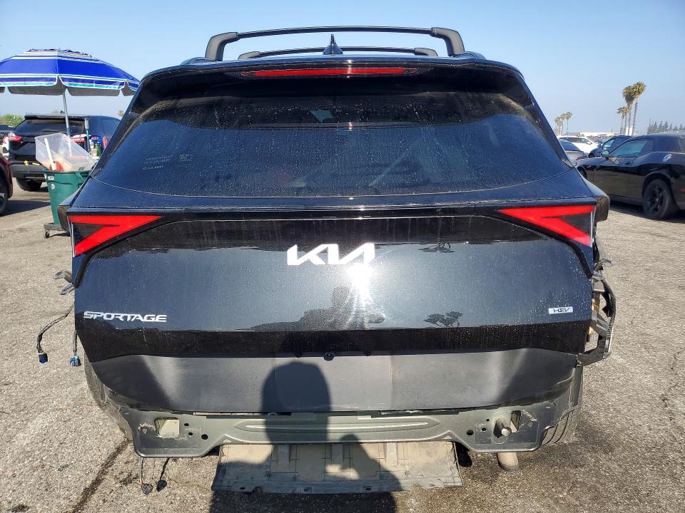 2024 Kia Sportage VIN KNDPVCDG8R7158714 COPART salvage auction — REAR END, Ca - Salvage Certificate, sold $9,100 on 2026-07-31 (photo 6)