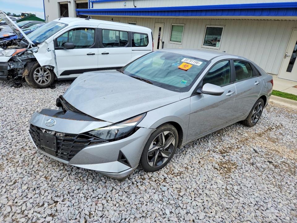 2023 Hyundai Elantra VIN 5NPLS4AG9PH096508 COPART salvage auction — FRONT END, Wi - Junked Vehicle Bill Of Sale, sold $3,300 on 2026-07-08 (photo 1)