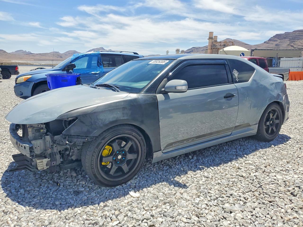 2014 Scion tC VIN JTKJF5C73E3082037 COPART salvage auction — Front End, Sc - Salvage Title, sold $250 on 2026-09-16 (photo 1)