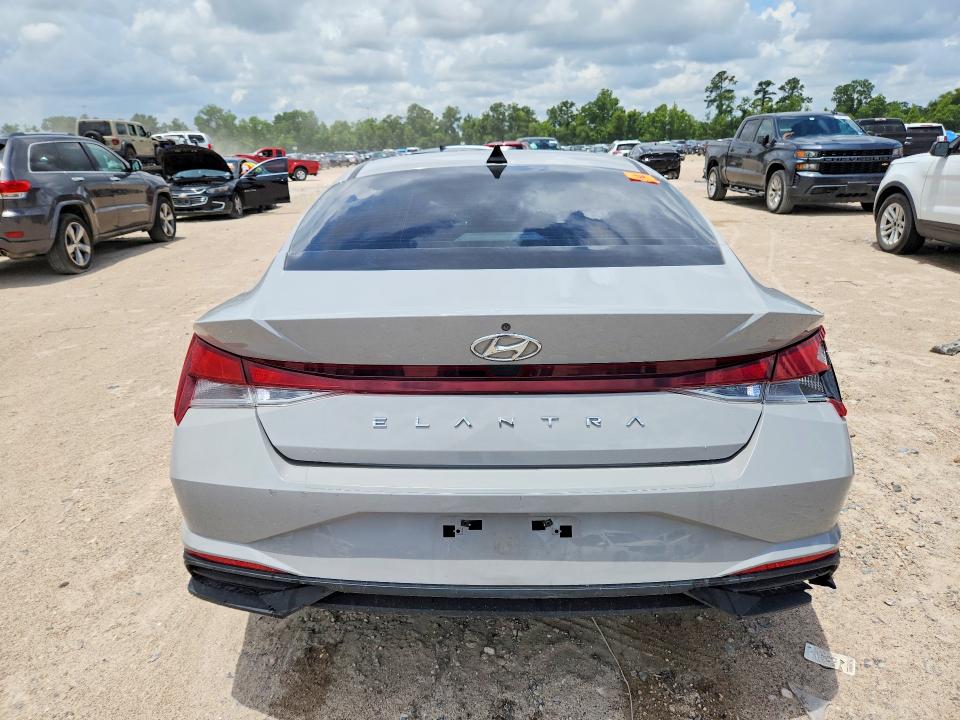 2021 Hyundai Elantra VIN KMHLM4AG8MU153725 COPART salvage auction — FRONT END, Tx - Salvage Vehicle Title, sold $1,400 on 2026-07-03 (photo 6)