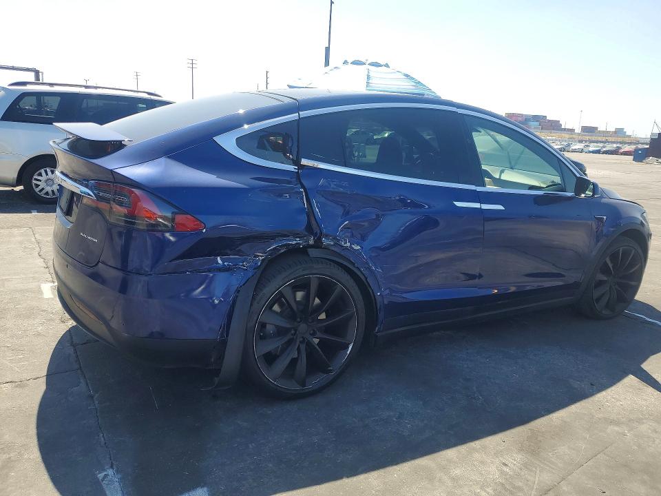 2021 Tesla Model x VIN 5YJXCBE24MF323339 COPART salvage auction — REAR END, Ca - Salvage Certificate, sold $14,400 on 2026-07-15 (photo 3)