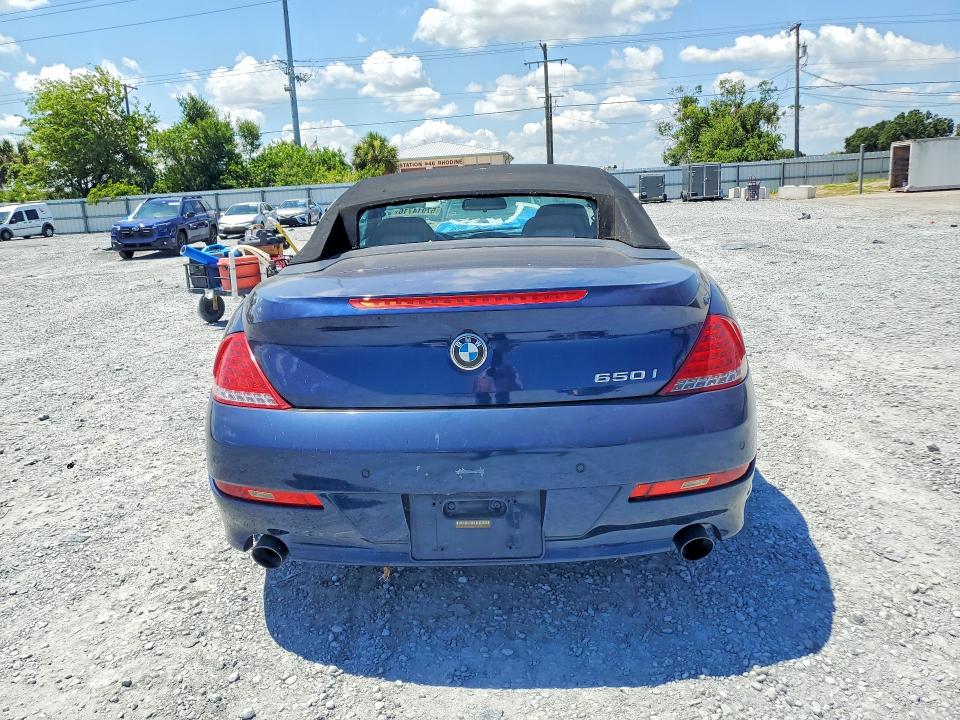 2010 BMW 6 series VIN WBAEB5C56AC225573 COPART salvage auction — SIDE, Fl - Certificate Of Title, sold $2,100 on 2026-07-10 (photo 6)
