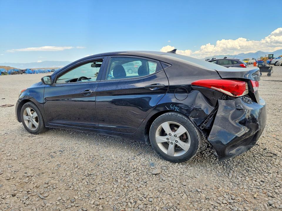 2013 Hyundai VIN KMHDH4AE2DU567736 COPART salvage auction — REAR END, Ut - Salvage Certificate, sold $900 on 2026-07-24 (photo 2)