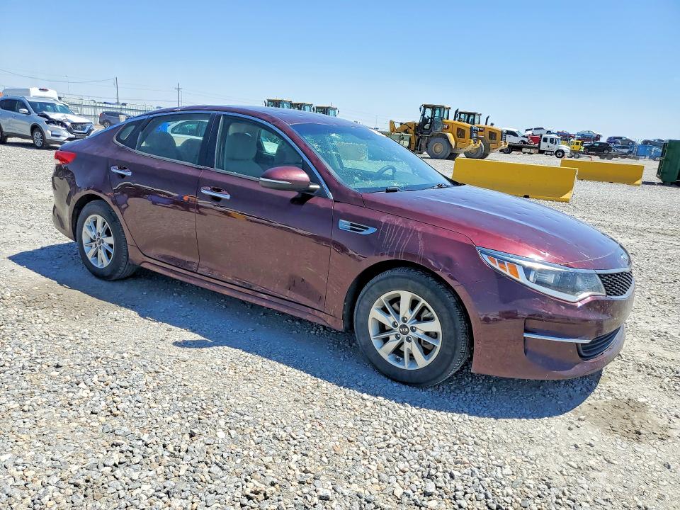 2018 Kia Optima VIN 5XXGT4L38JG229920 COPART salvage auction — HAIL, Co - Certificate Of Title, sold $2,450 on 2026-07-21 (photo 4)