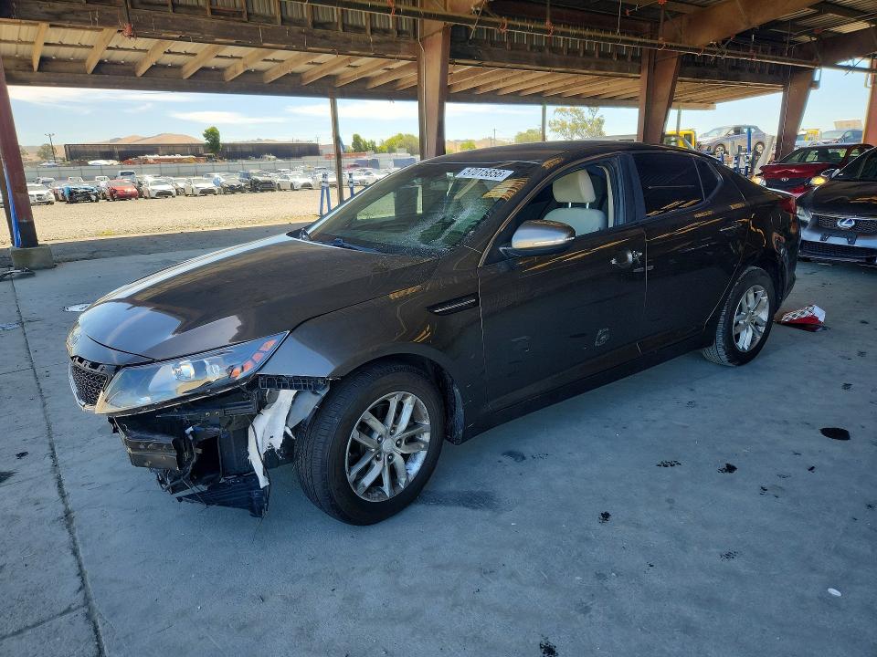 2012 Kia Optima VIN 5XXGM4A71CG034179 COPART salvage auction — VANDALISM, CA - SALVAGE CERTIFICATE, sold $125 on 2026-07-23 (photo 1)