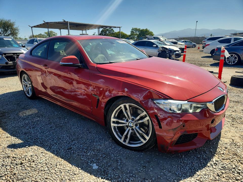 2014 BMW 4er VIN WBA3N3C57EK230442 COPART salvage auction — FRONT END, CA - SALVAGE CERTIFICATE, sold $125 on 2026-07-21 (photo 4)