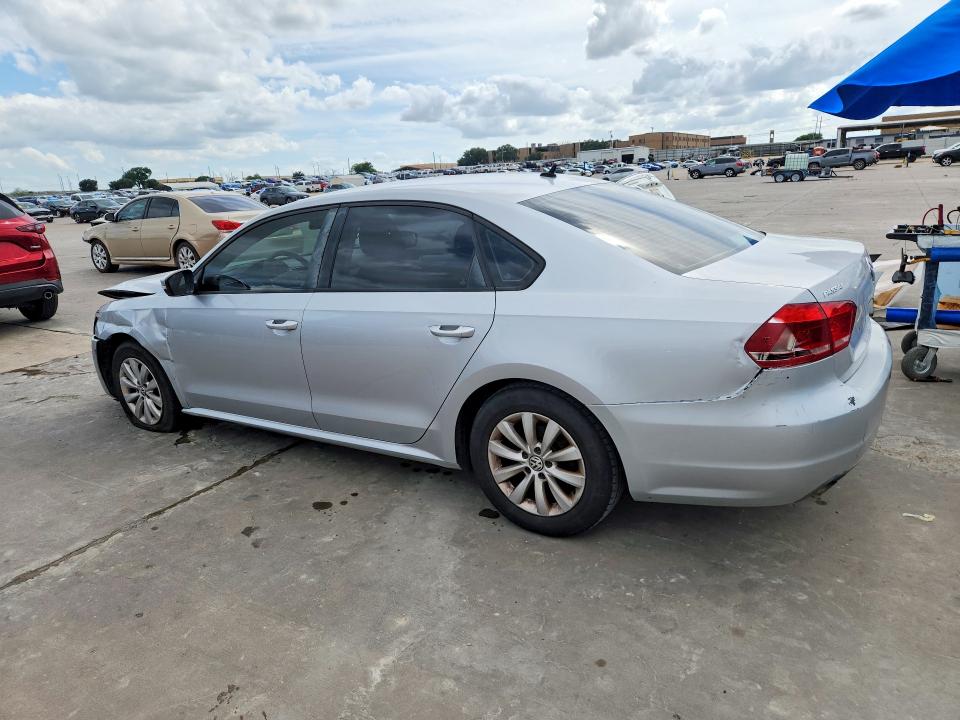 2013 Volkswagen Passat VIN 1VWAH7A30DC018563 COPART salvage auction — FRONT END, Tx - Certificate Of Title (P), sold $675 on 2026-07-27 (photo 2)