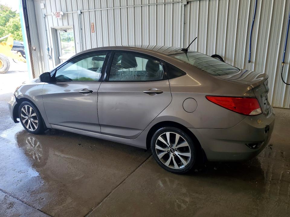 2017 Hyundai Accent VIN KMHCT4AE6HU364204 COPART salvage auction — FRONT END, Pa - Cert Of Title, sold $825 on 2026-07-22 (photo 2)