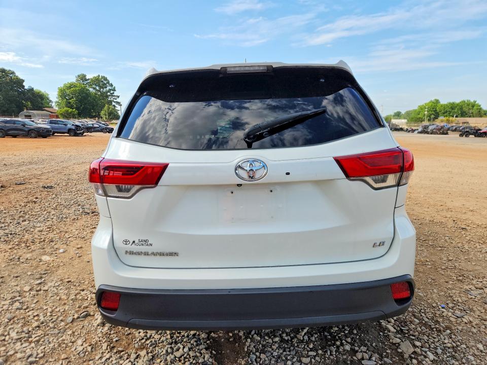 2018 Toyota Highlander VIN 5TDZZRFH1JS248951 COPART salvage auction — FRONT END, Al - Cert Of Title-Salvage Title, sold $3,550 on 2026-07-29 (photo 6)