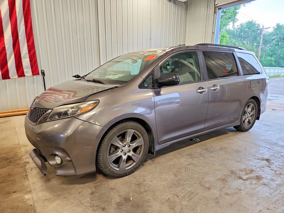 2017 Toyota Sienna VIN 5TDXZ3DC8HS839798 COPART salvage auction — FRONT END, Mn - Cert Of Title-Salvage, sold $250 on 2026-07-21 (photo 1)