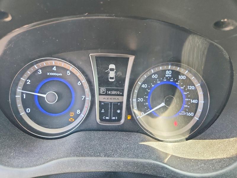 2013 Hyundai Azera VIN KMHFH4JG7DA321647 COPART salvage auction — MECHANICAL, Ut - Certificate Of Title, sold $725 on 2026-07-02 (photo 9)