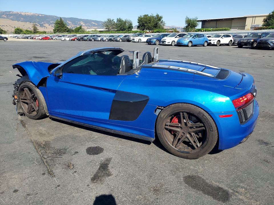 2017 Audi R8 VIN WUAVACFX7H7905009 COPART salvage auction — FRONT END, Ca - Salvage Certificate, sold $38,500 on 2026-08-27 (photo 2)