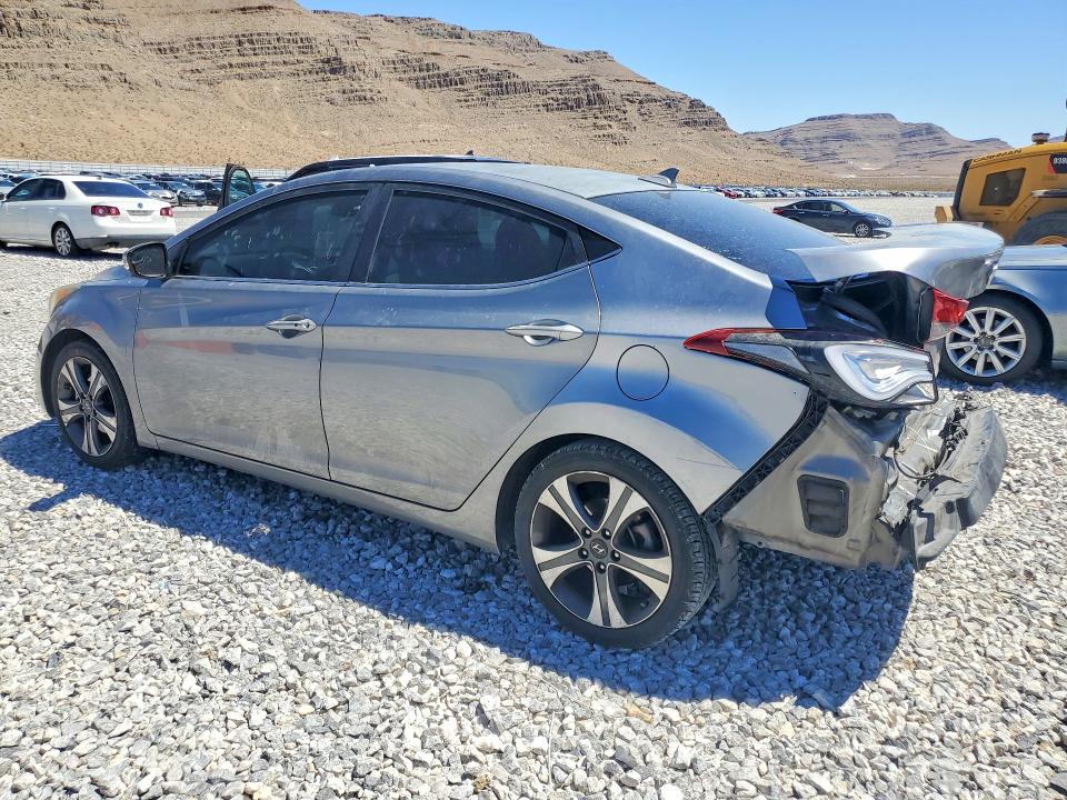 2014 Hyundai Elantra VIN KMHDH4AH0EU035381 COPART salvage auction — REAR END, Nv - Salvage Title, sold $1,000 on 2026-07-15 (photo 2)