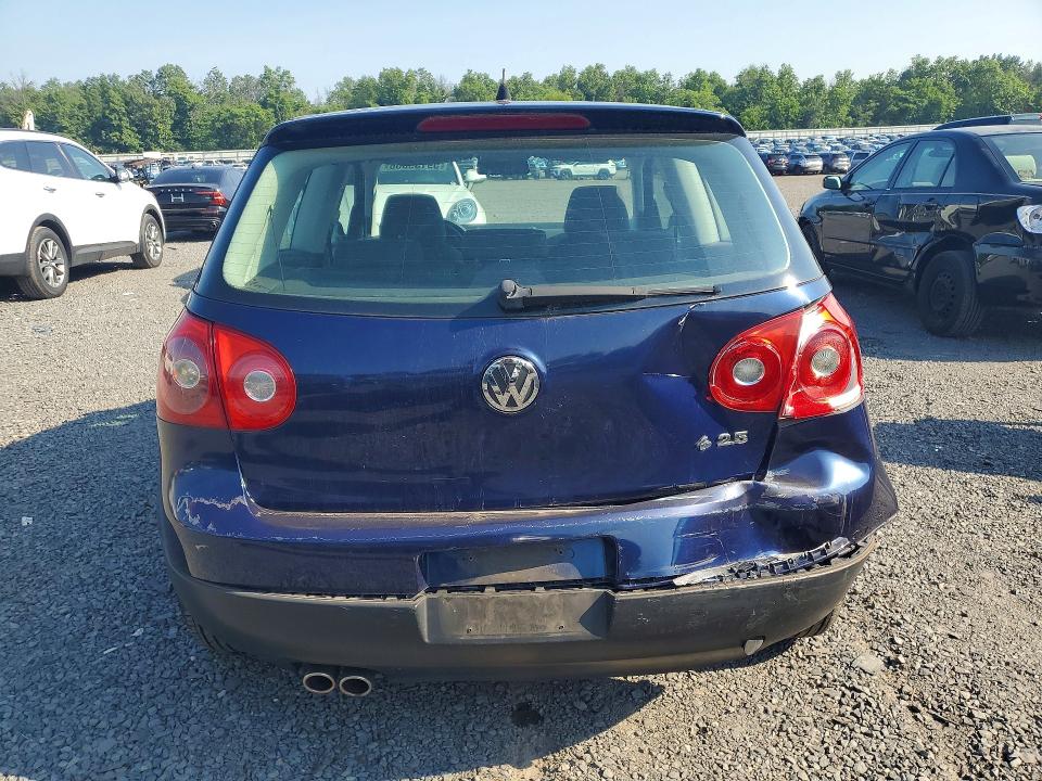 2007 Volkswagen Golf VIN WVWBS71K67W258851 COPART salvage auction — REAR END, Nj - Cert Of Title-Salvage, sold $350 on 2026-07-28 (photo 6)