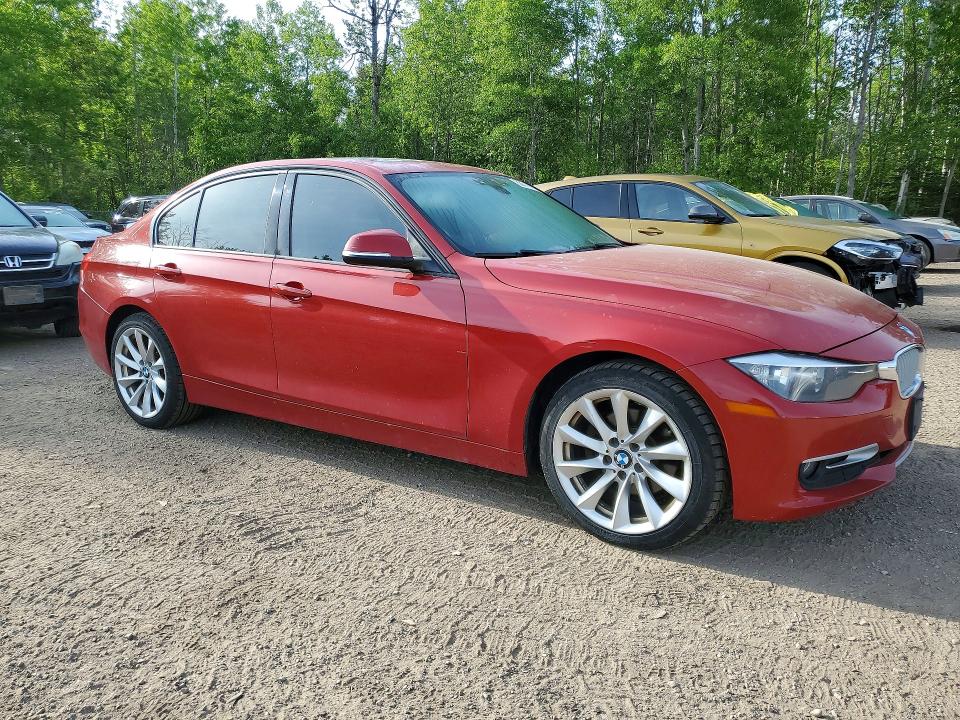 2013 BMW 3 series VIN WBA3C3C52DF979212 COPART salvage auction — REAR END, ON - PERMIT NO BRAND - UNFIT, sold $1,800 on 2026-07-16 (photo 4)